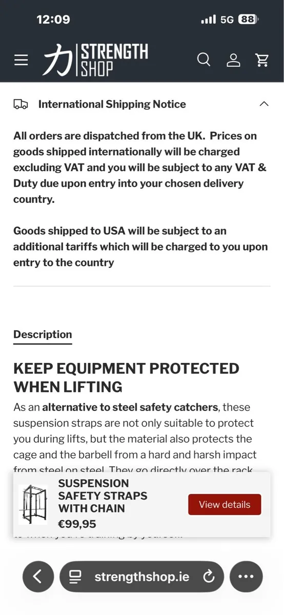 STRENGHTSHOP BRANDED SAFETY SQUAT RACK STRAPS!! - Image 3