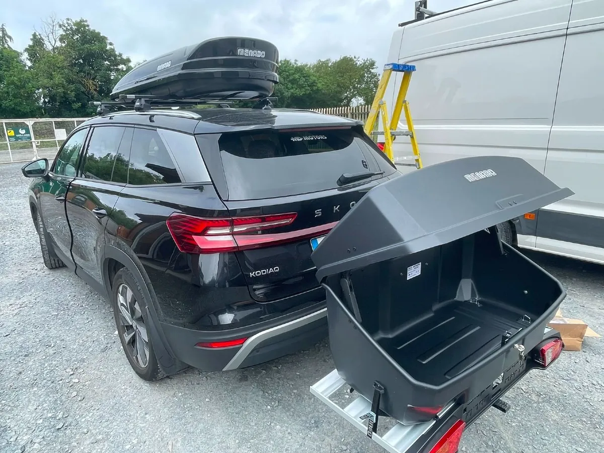 🚴 MENABO  3 BIKE CARRIER + MIZAR REAR CARGO BOX - Image 1
