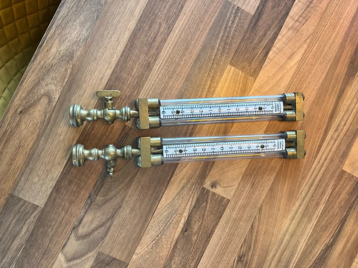 Antique Alder & Mackay Gas Meter Pressure Gauges - Image 2