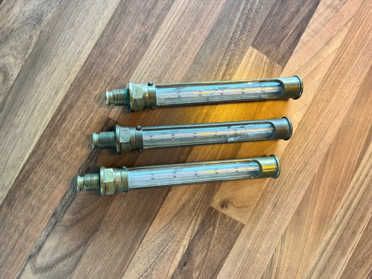 Antique Steam Engine Temperature Gauges - Image 3