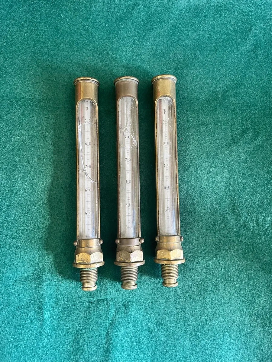 Antique Steam Engine Temperature Gauges - Image 2