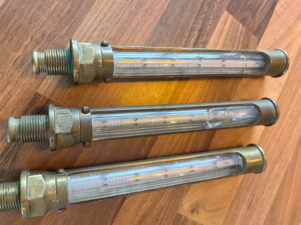 Antique Steam Engine Temperature Gauges - Image 4