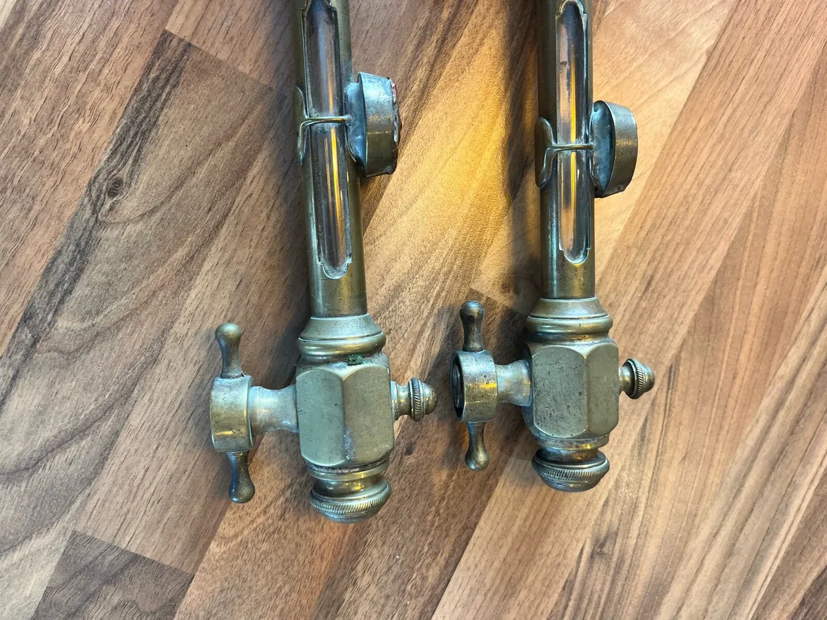 Antique Steam Engine Gauges - Image 3