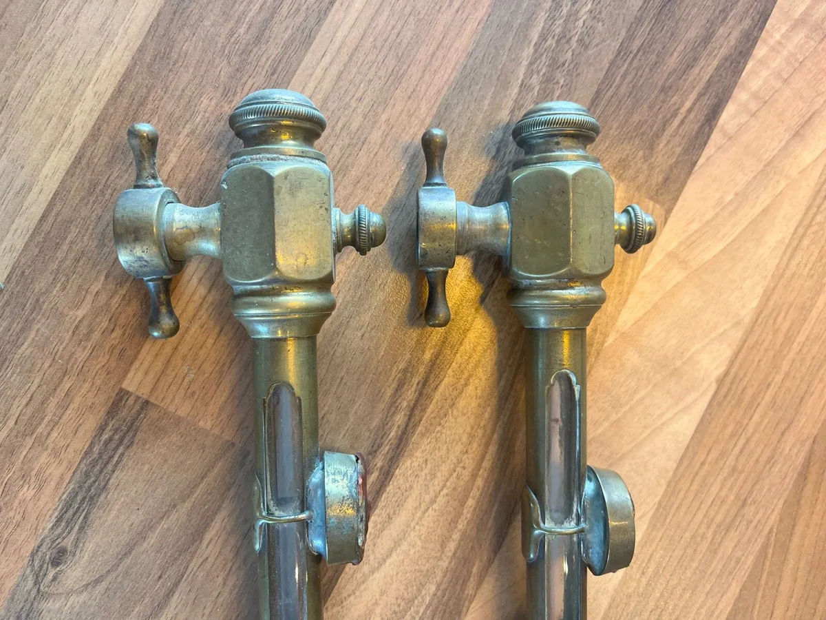 Antique Steam Engine Gauges - Image 2