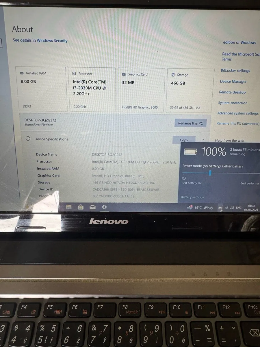 Lenovo i3 laptop - Image 4