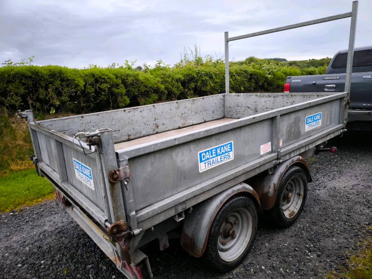 8x5'9 Dale Kane tipping dropside flatbed trailer - Image 3