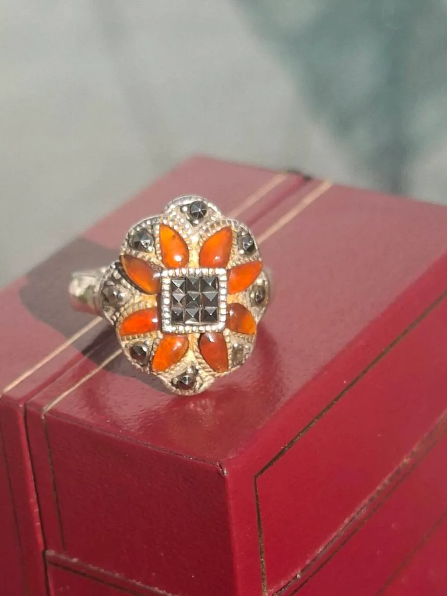 Vintage Sterling 925 Silver Ladies Ring (size I) - Image 4