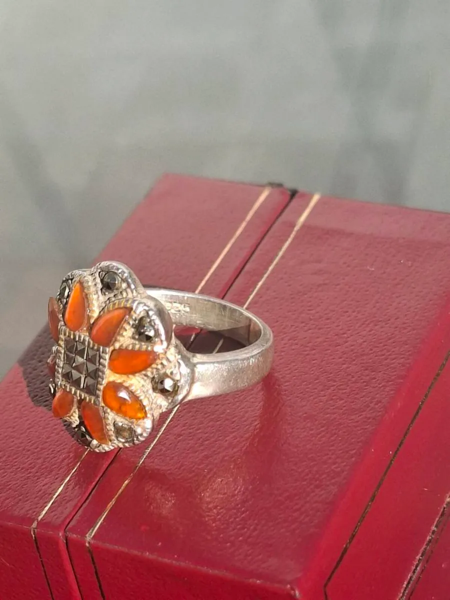 Vintage Sterling 925 Silver Ladies Ring (size I) - Image 2