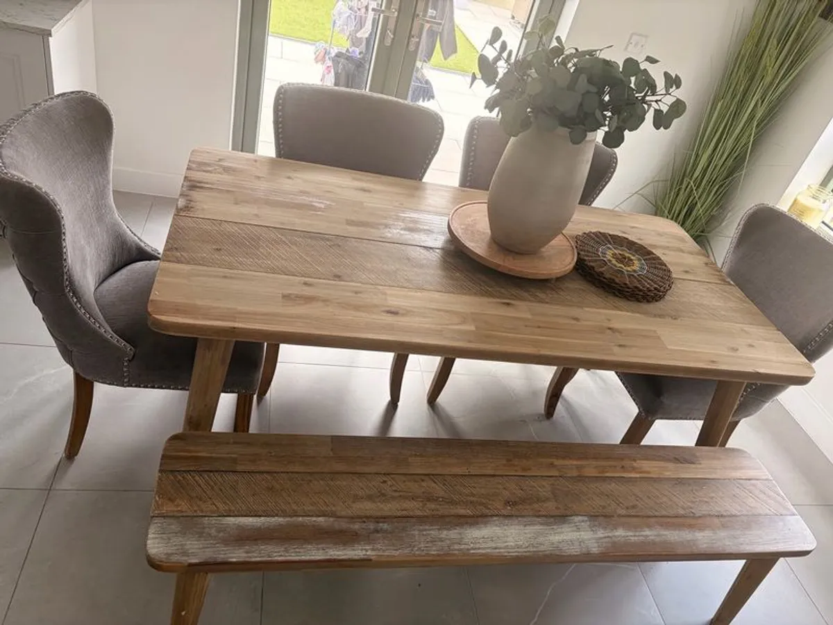 Havana Dinning Table & Bench - Image 2