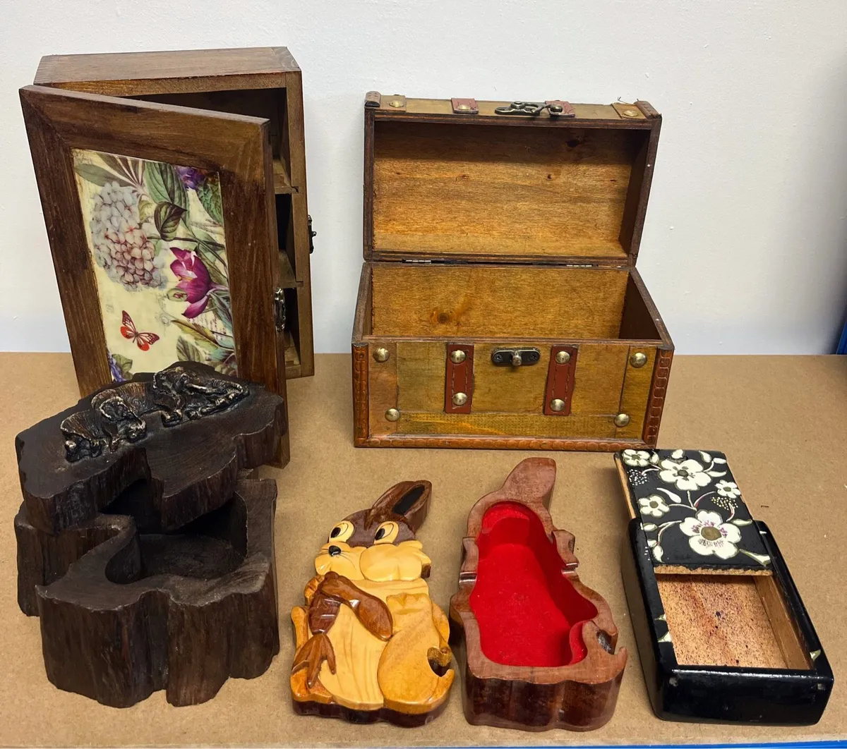 Collection of vintage trinket boxes - Image 2