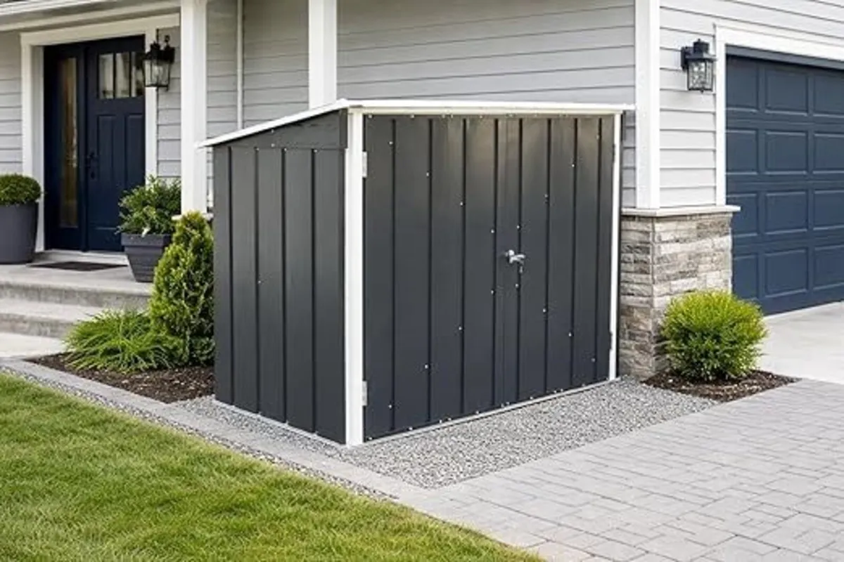 2 Bike 6x3 Steel Bicycle Storage Units . - Image 1