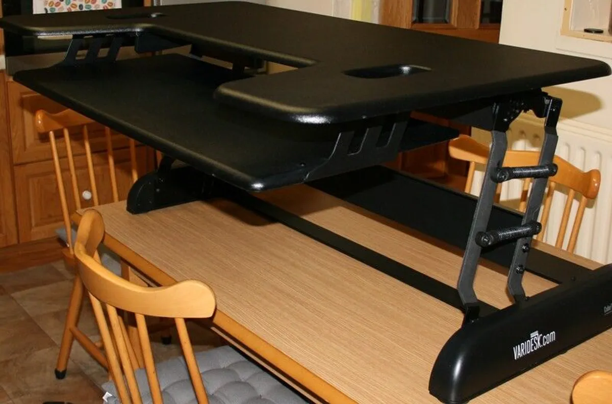 Varidesk Cube Plus 40 Adjustable Height Desk - Image 1