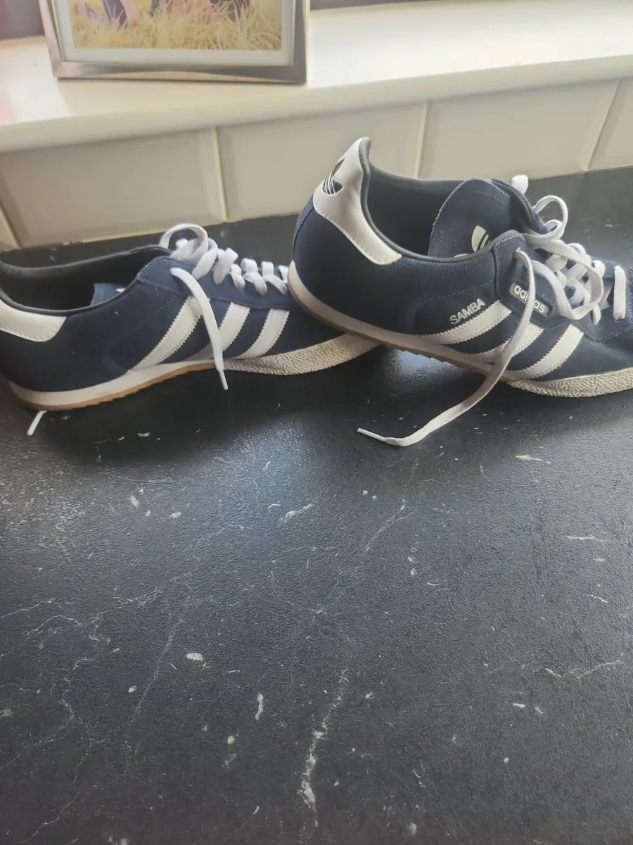 adidas Samoa Trainers – Navy/White – UK 12.5 / EU - Image 1