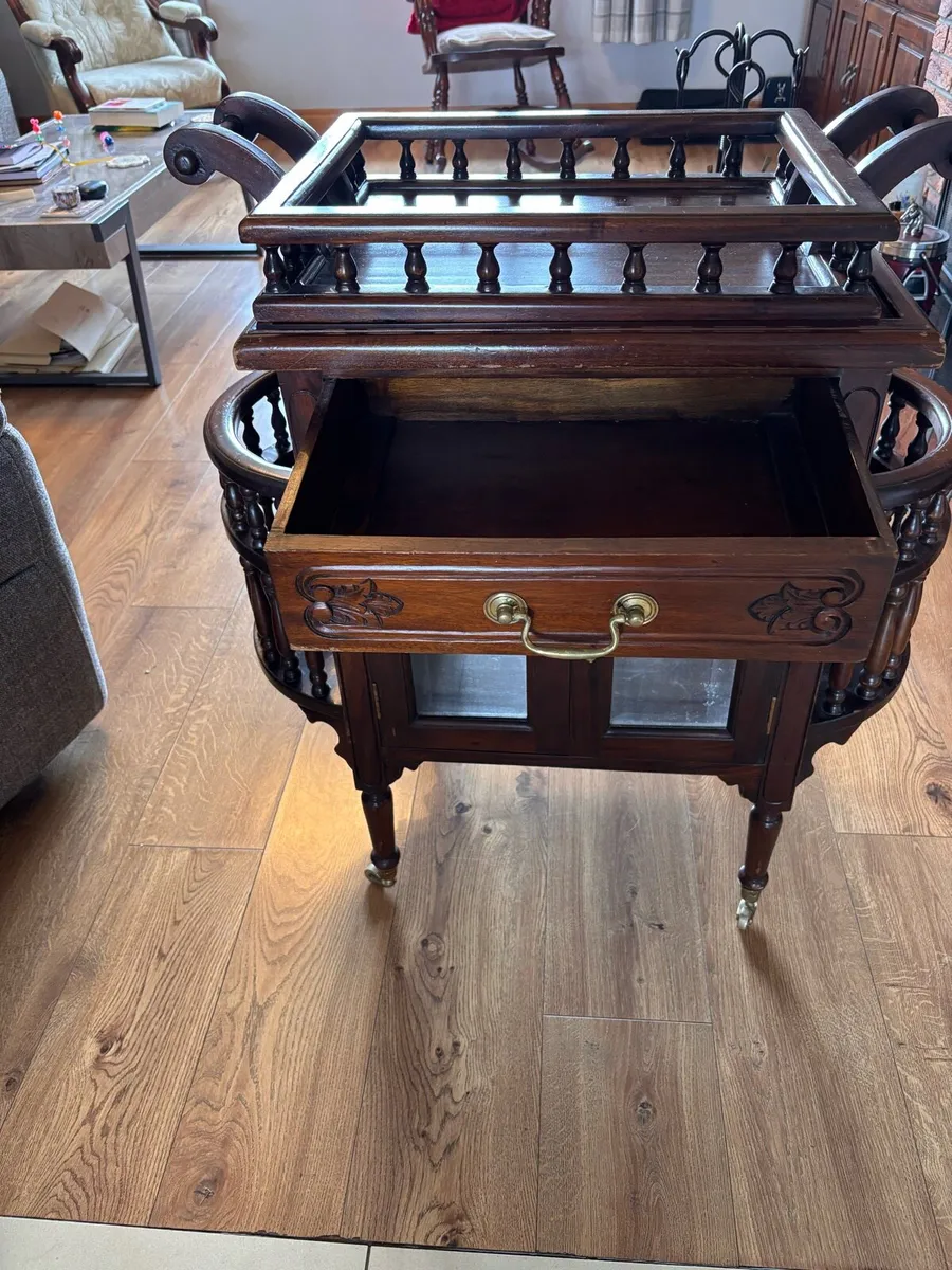 Antique Drinks Trolley - Image 4