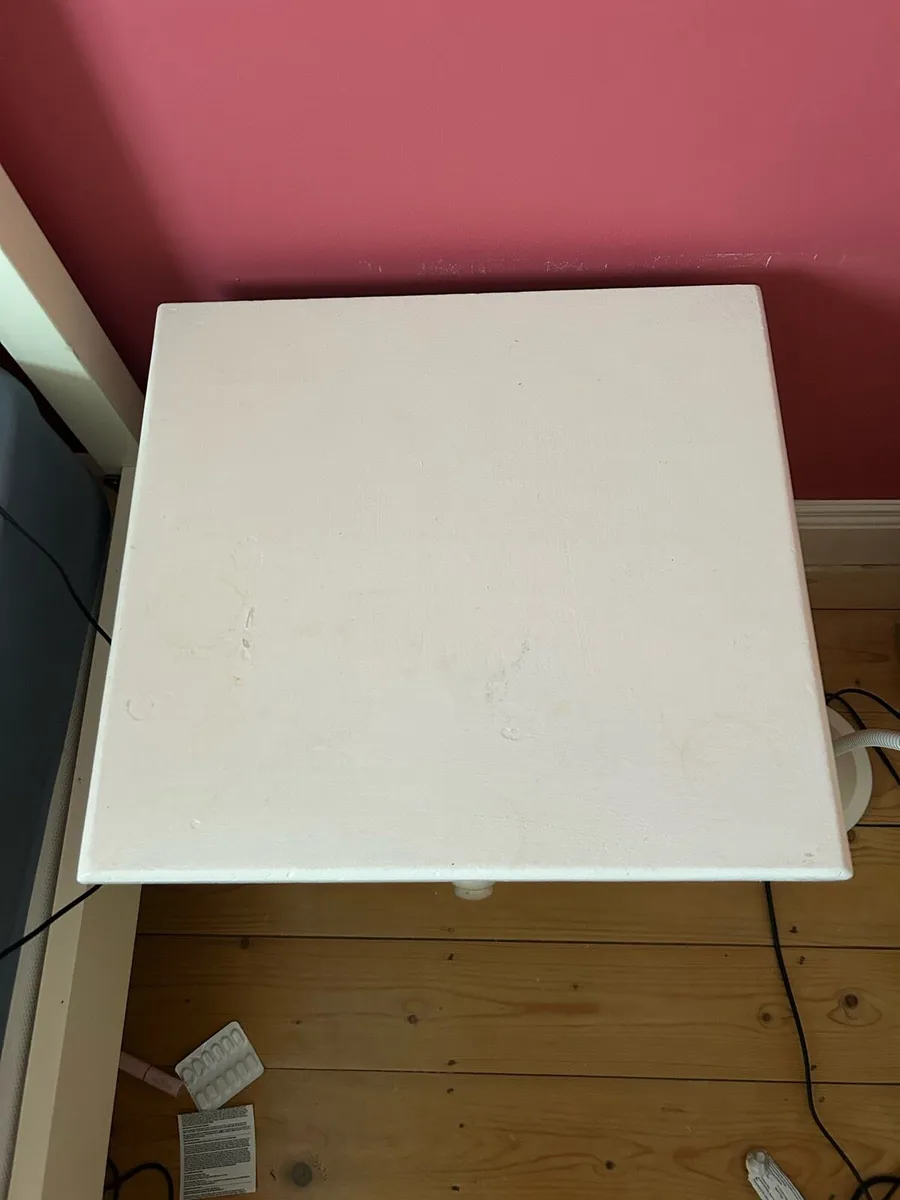 Painted pink bedside locker - Image 2