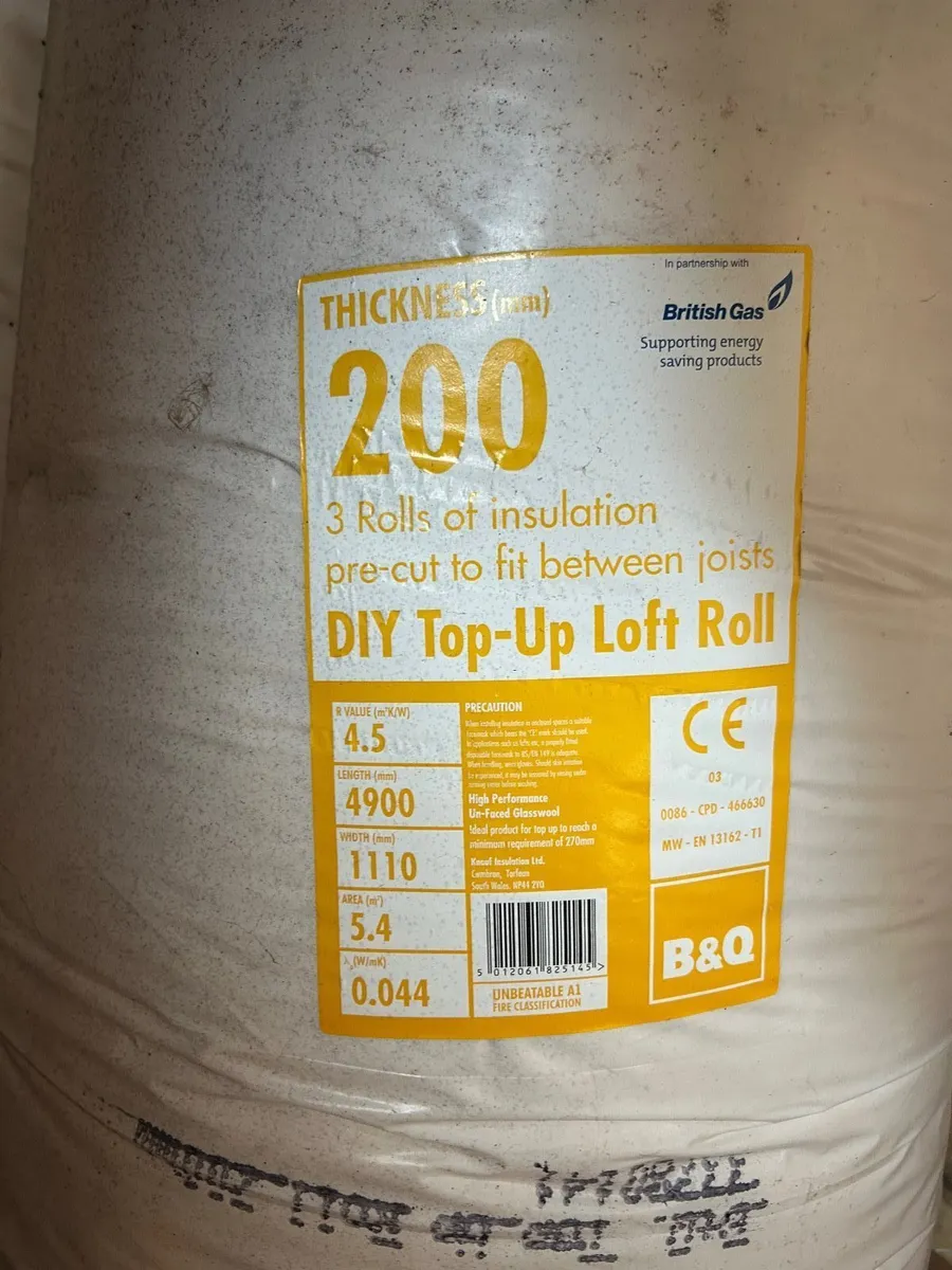 Attic insulation 28 rolls available. - Image 1