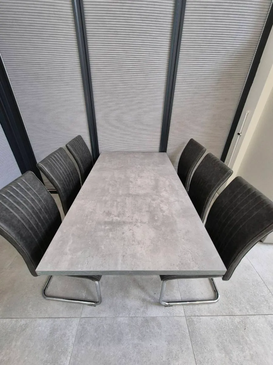 Grey Dining table without chairs - Image 2