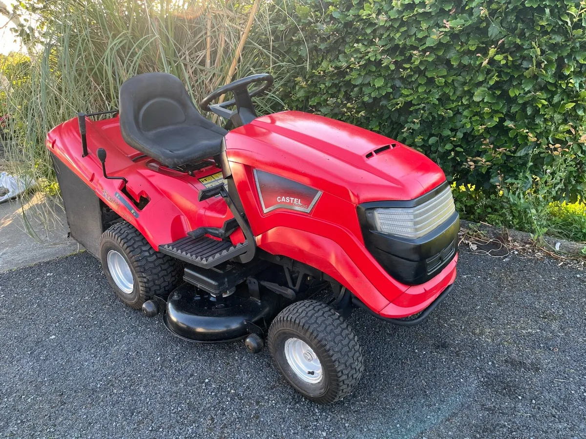 15/5HP Castle twin cut ride on lawnmower - Image 2