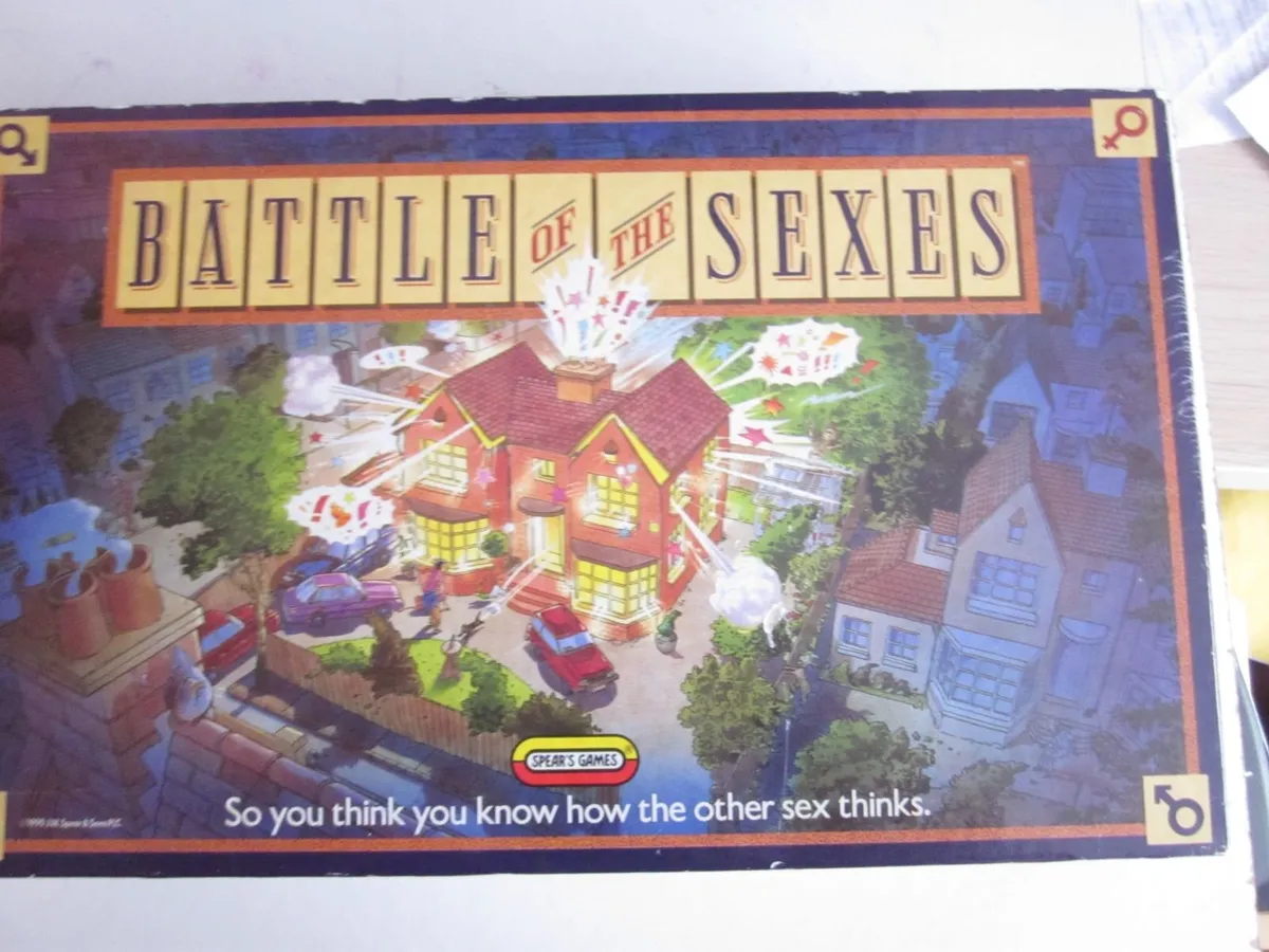 Battle Of The Sexes Board Game by Spears 1990 - Image 1