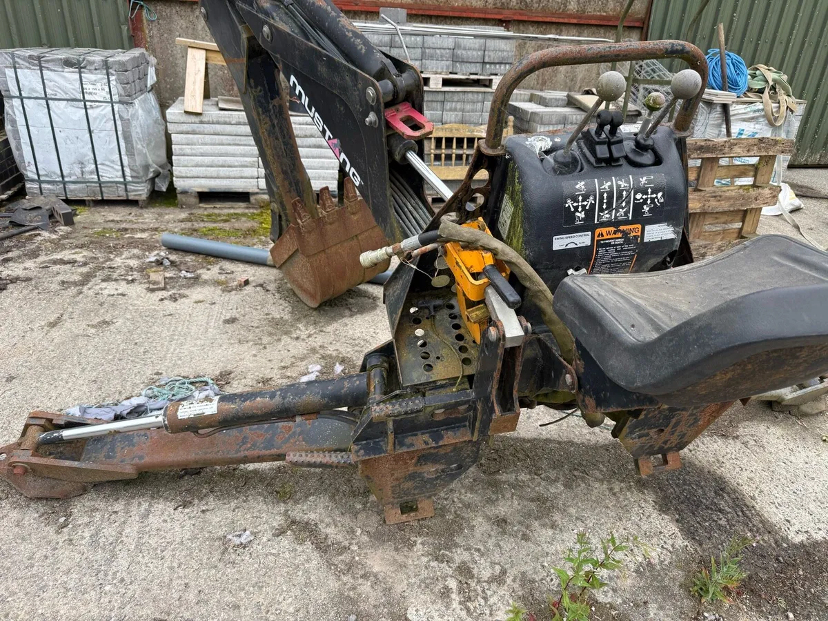 Used mustang back hoe  to fit skid steer - Image 1