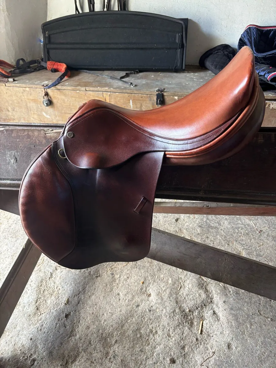 17.5” Jaguar Harry Dabbs Showjumping Saddle - Image 1