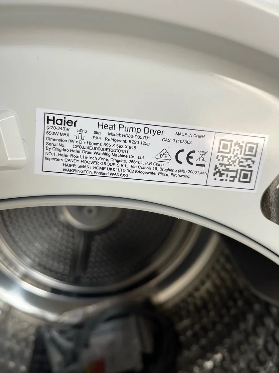 Haier heat pump tumble dryer - Image 2