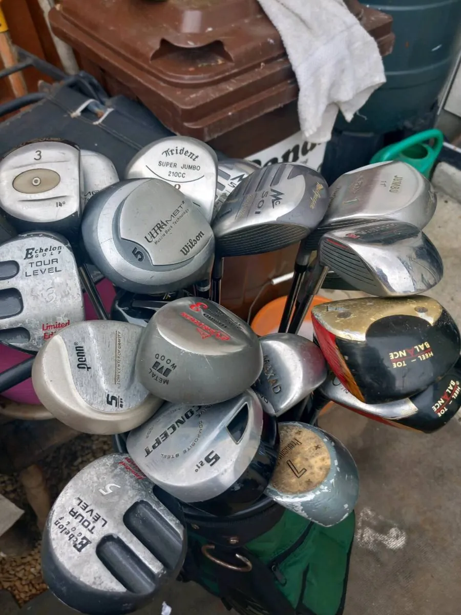 A selection of golf clubs and bags - Image 4