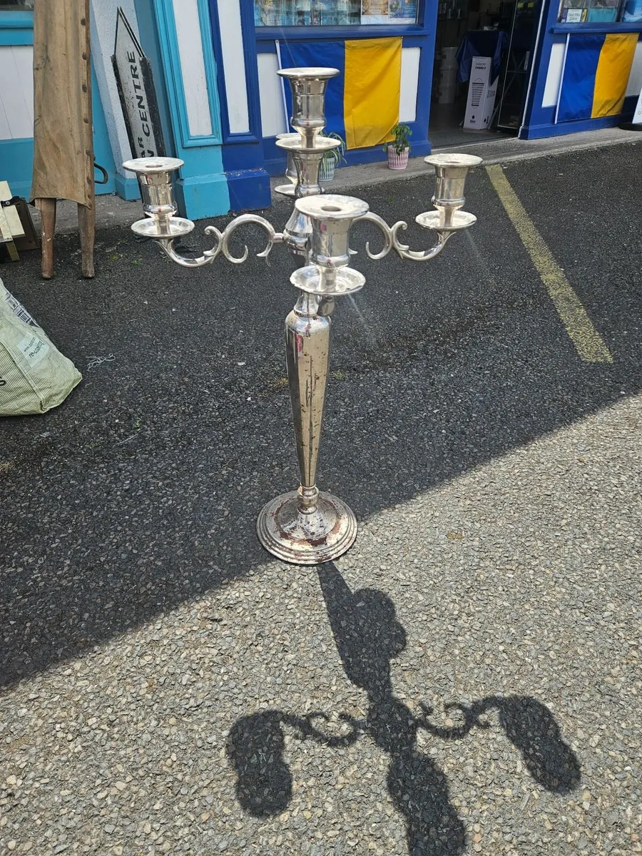 Vintage Large Candle Stick - Image 3