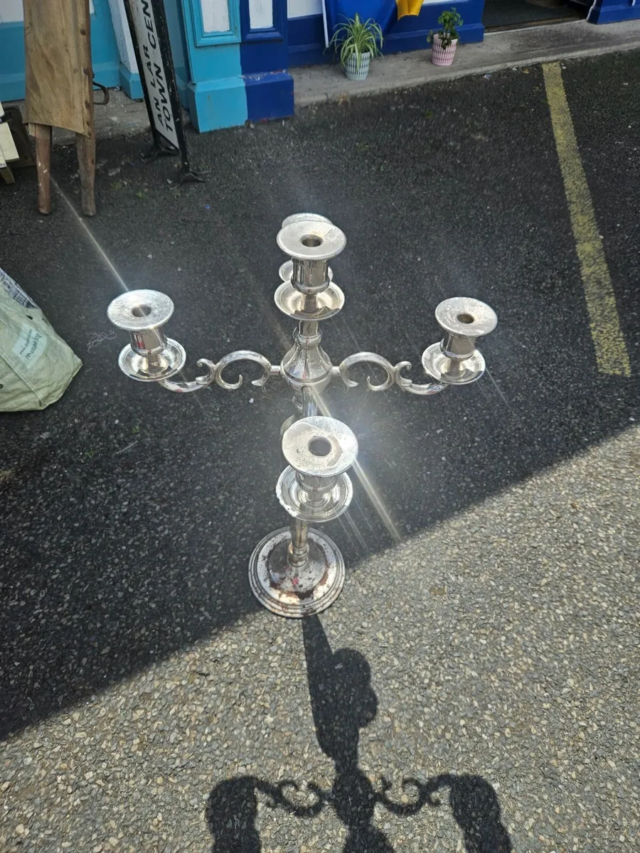 Vintage Large Candle Stick - Image 1