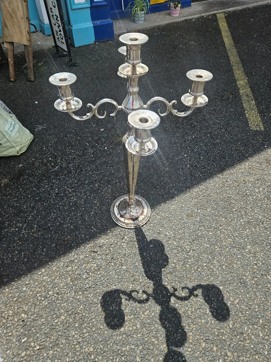 Vintage Large Candle Stick - Image 4