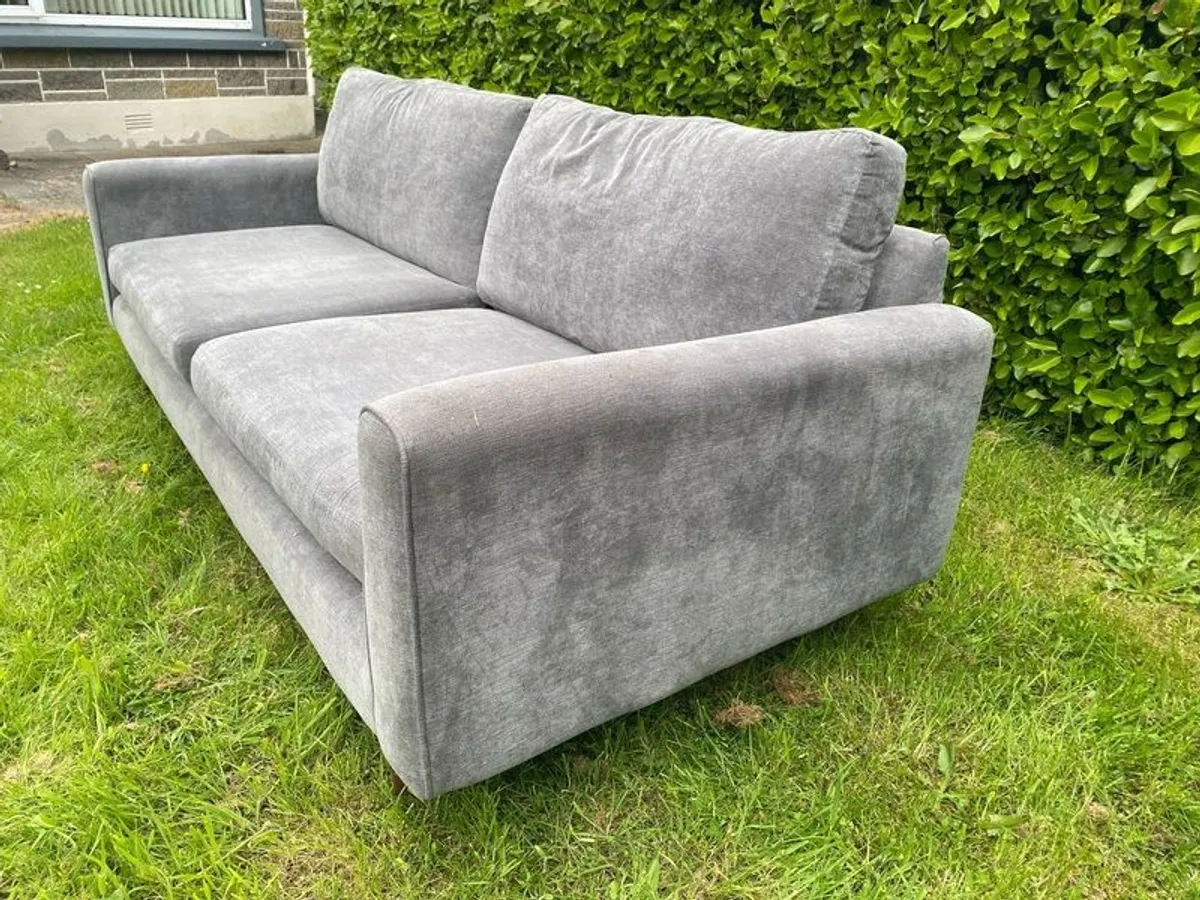 4 seat sofa and footstool - DFS - Image 4