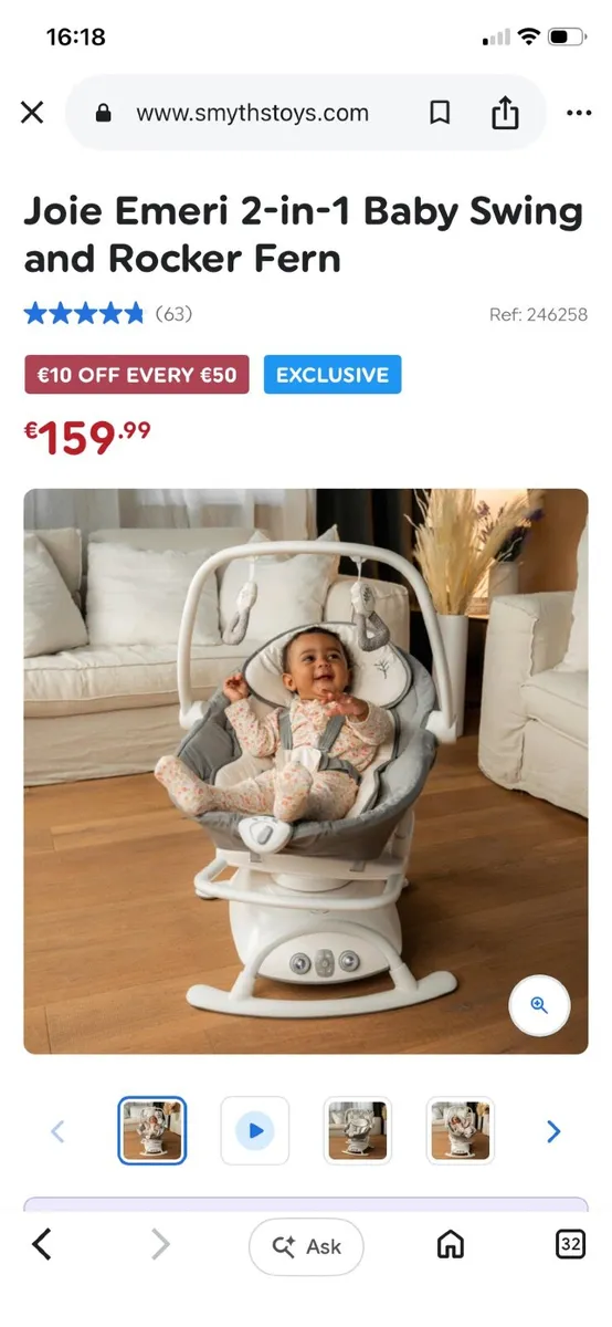 Baby Rocker 0-6 months - Image 1