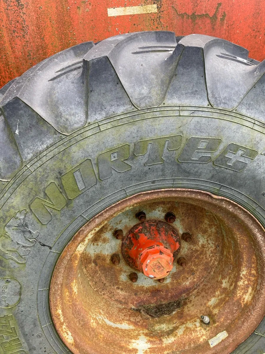 wheel for vacuum tank near new tyre - Image 1