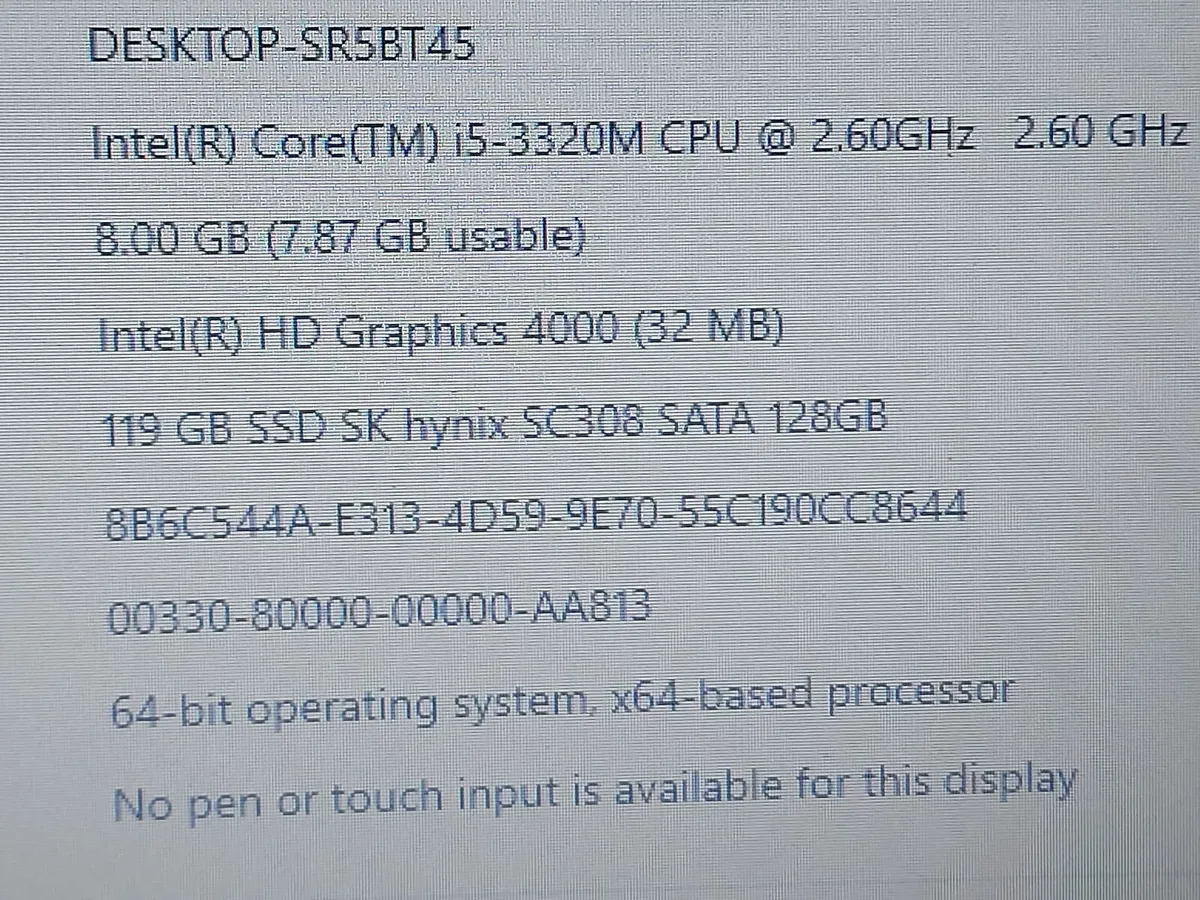 HP Elitebook 8470P Laptop, 8GB Ram, 128GB SSD - Image 3