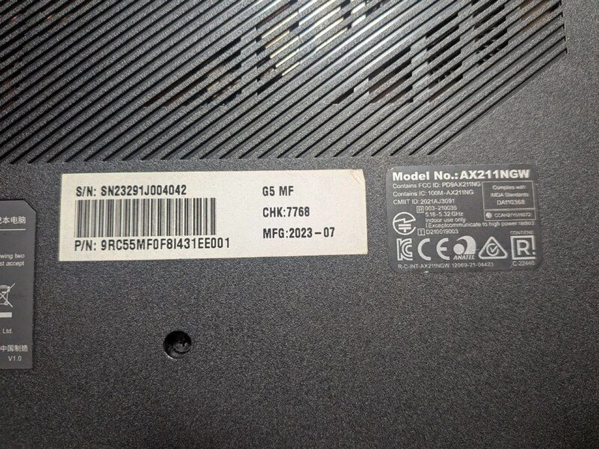 Gaming Laptop Gigabyte G5 MF 2023 - Image 2