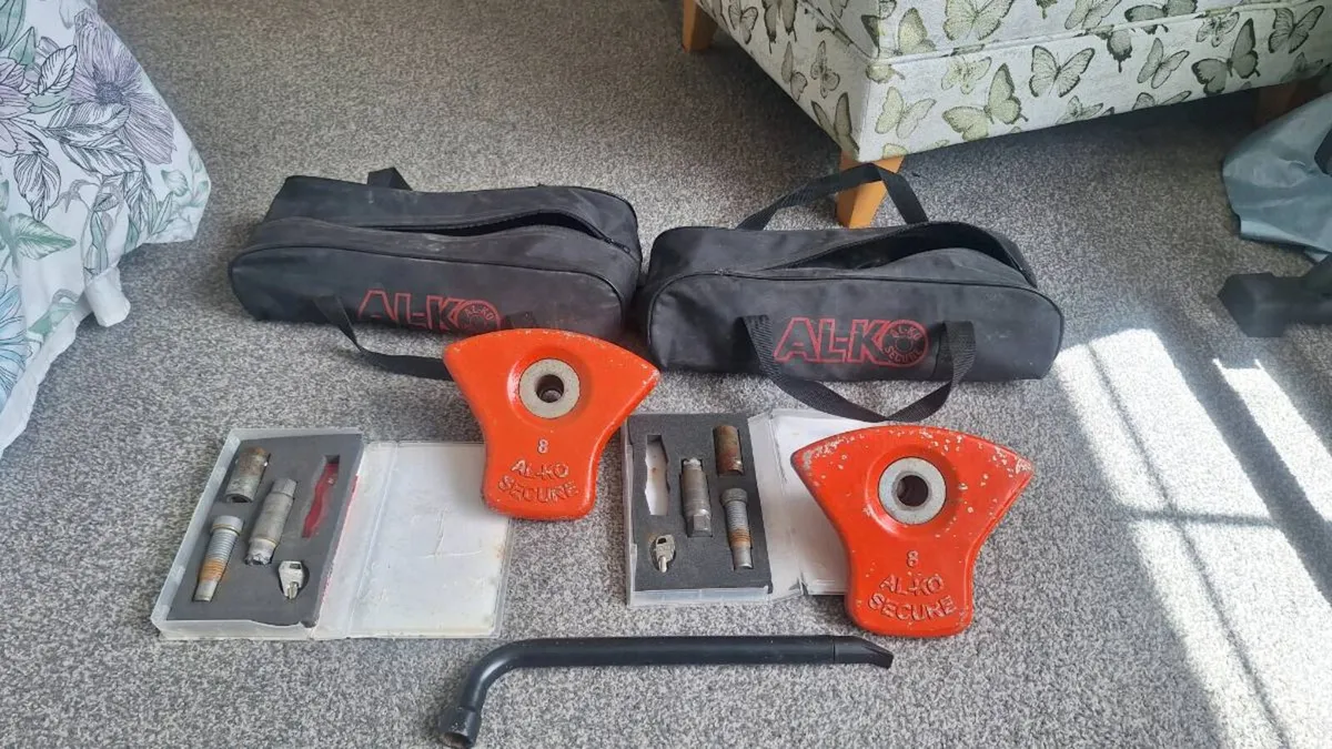 2 x Alko caravan wheel locks