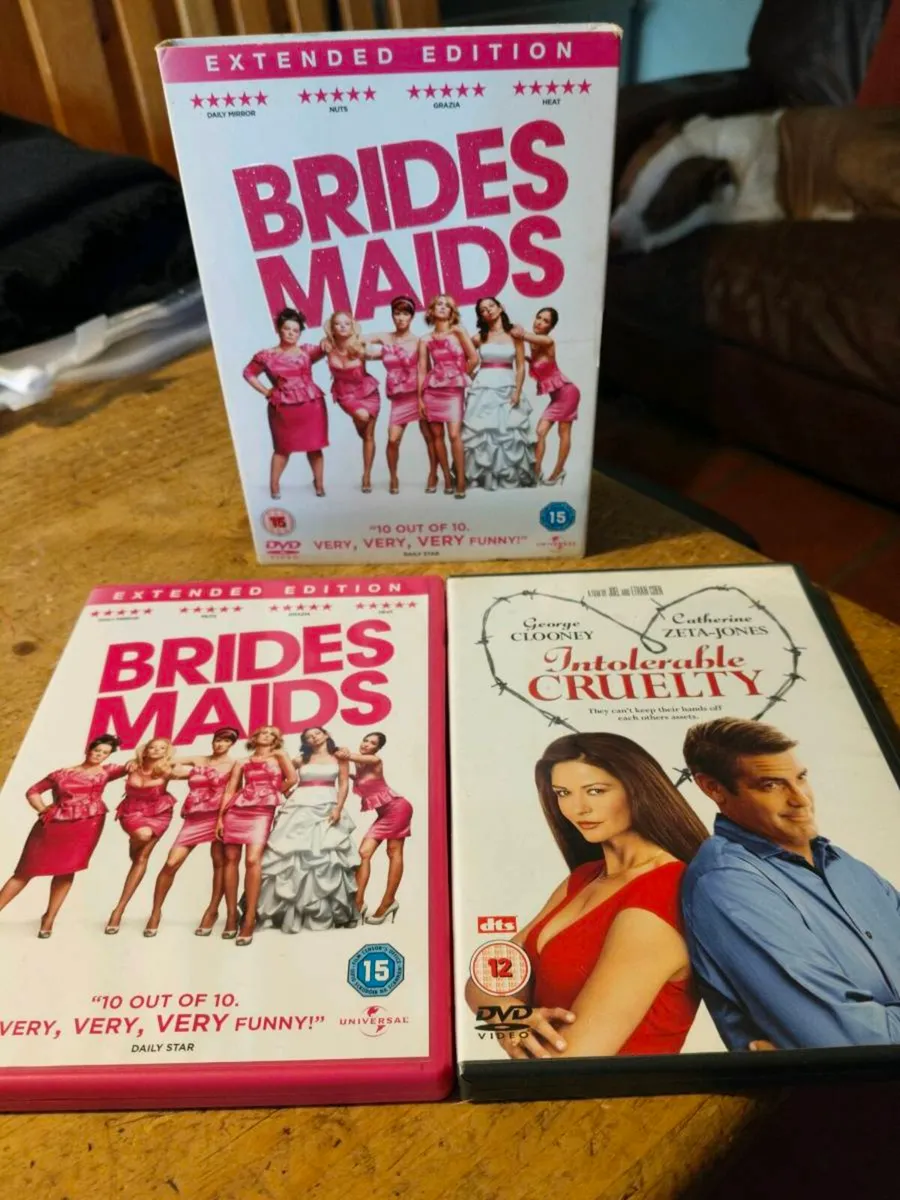 Dvds, Bridesmaids, intorelable cruelty. Great cond - Image 1