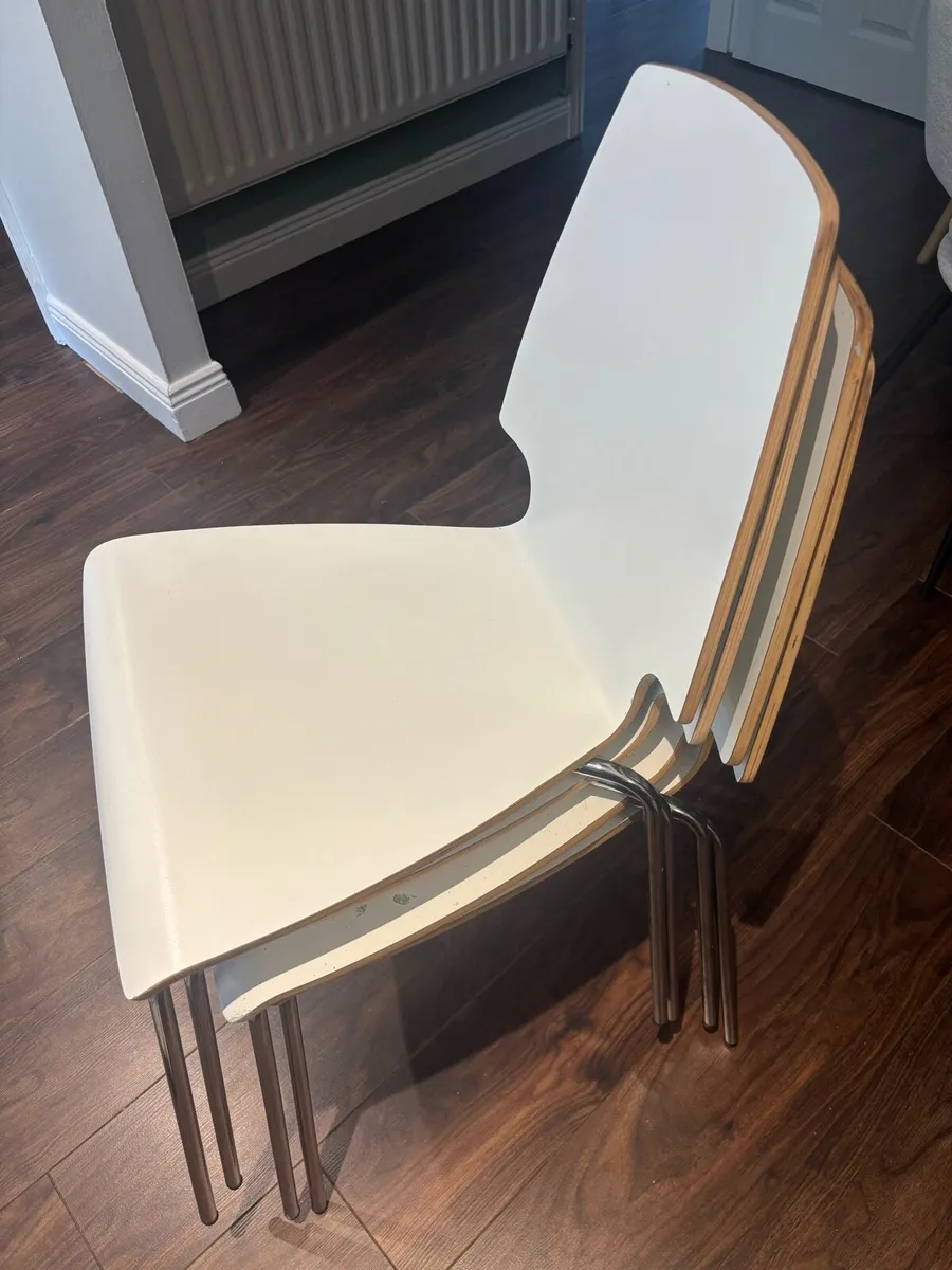 White IKEA chairs (FREE) - Image 1