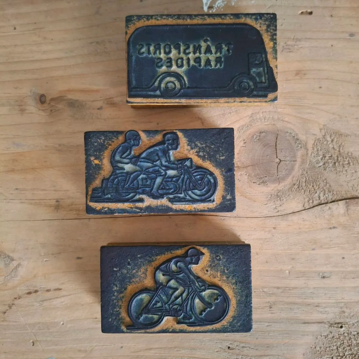 French Transport Ink Stamps - Image 1