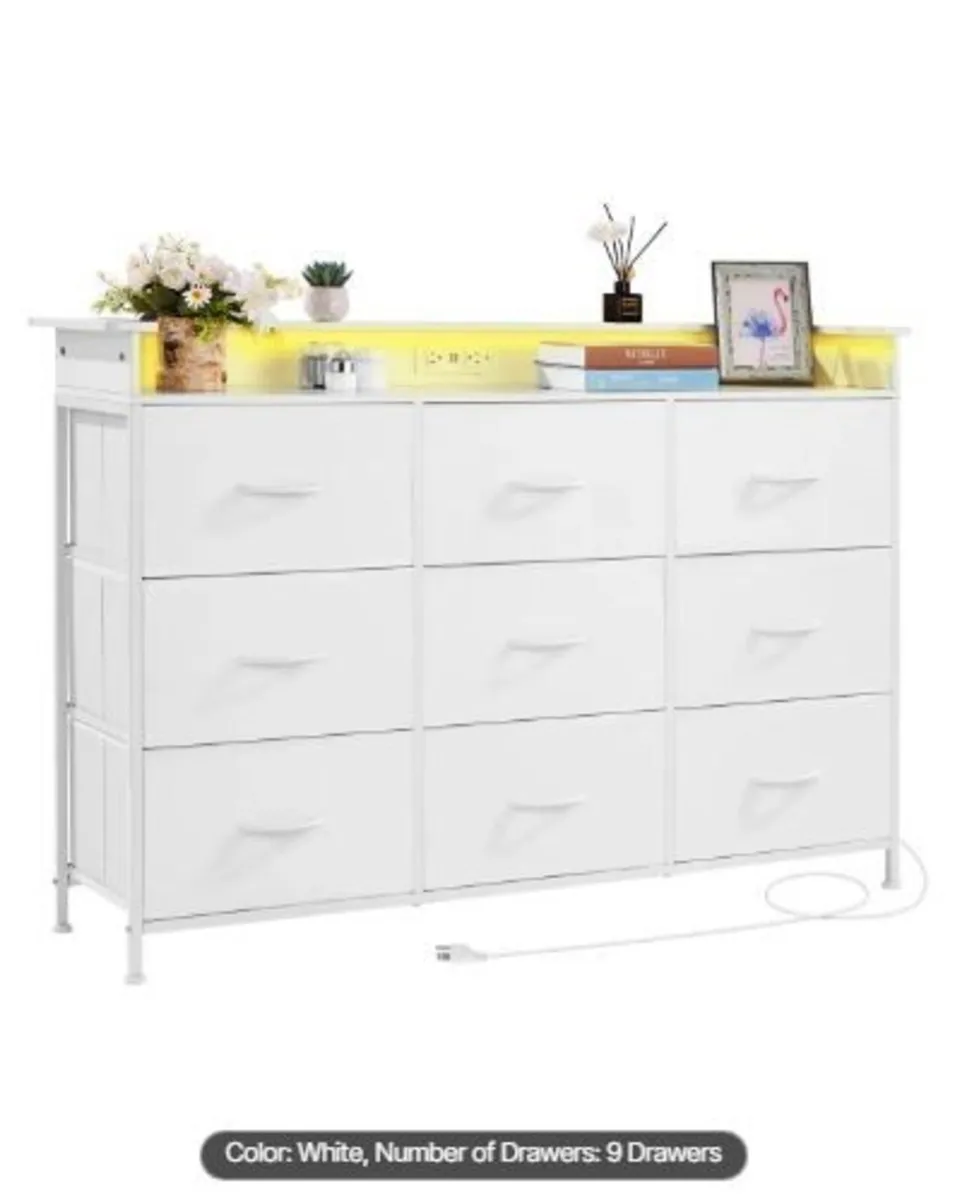 9 Drawer Dresser, Tall Drawer - Image 1