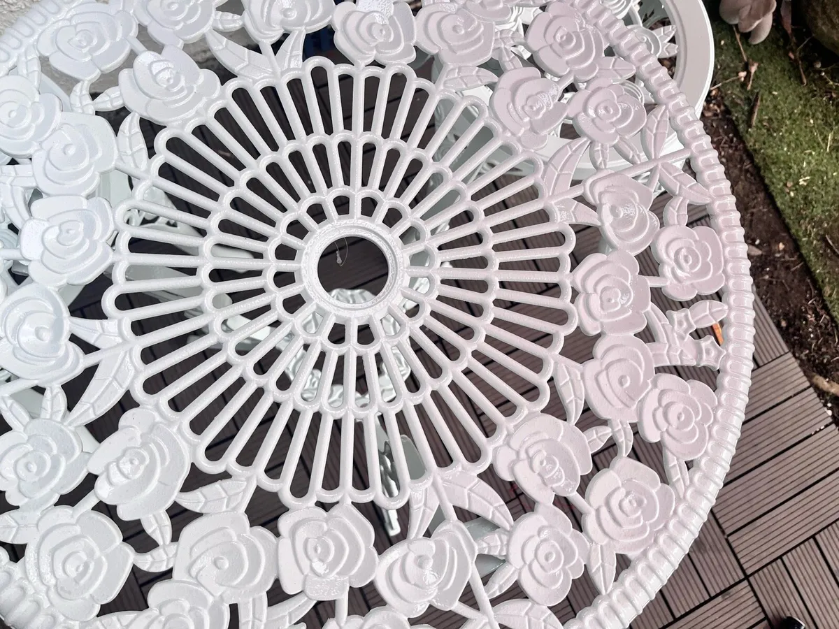 Balcony set, table and chairs, unused - Image 2