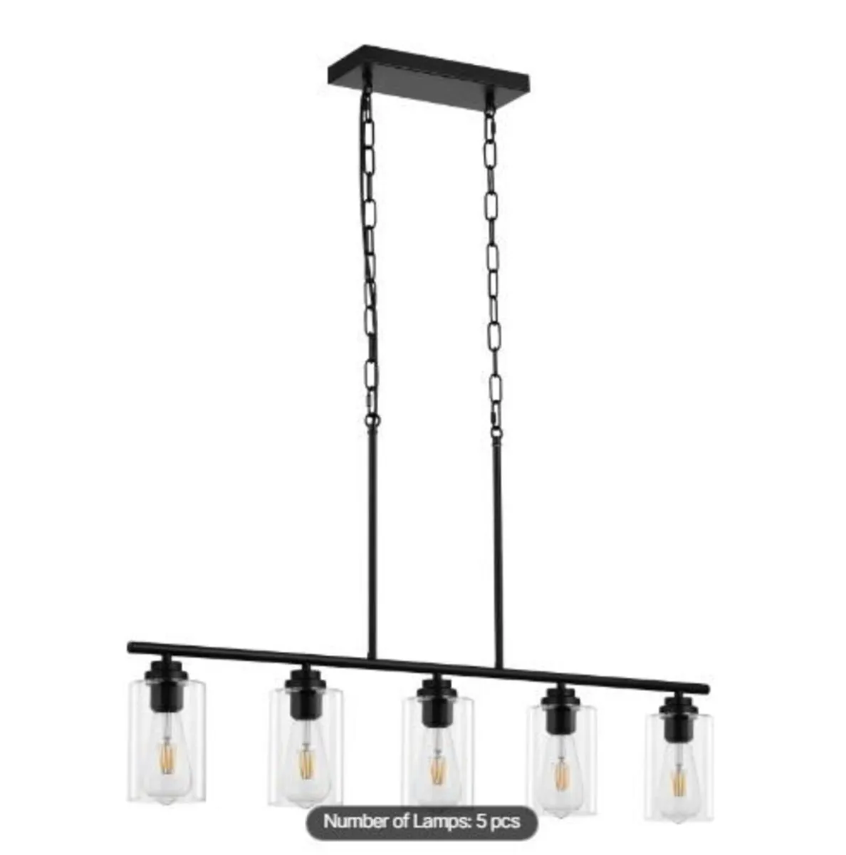 5-Light Kitchen Island Pendant Lights - Image 2