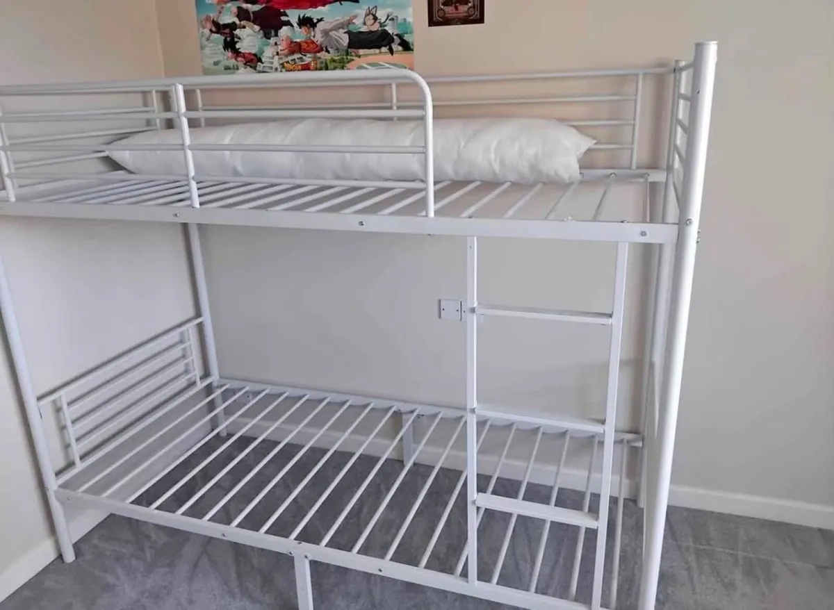 Steel gray single bunkbed