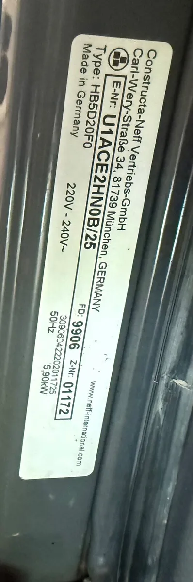 Double neff oven - Image 2