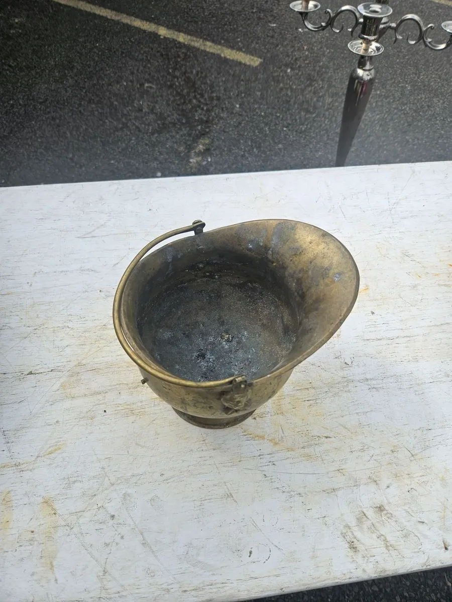 Vintage Brass Pot - Image 4