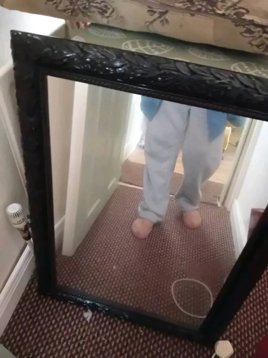 Ornate black mirror - Image 2