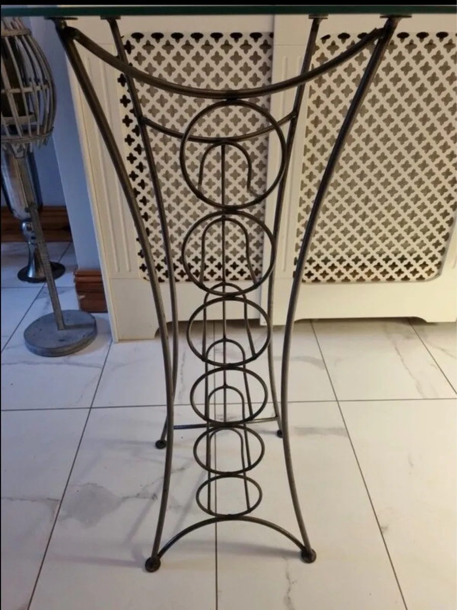 Wine Holder Table Glass Top - Image 4