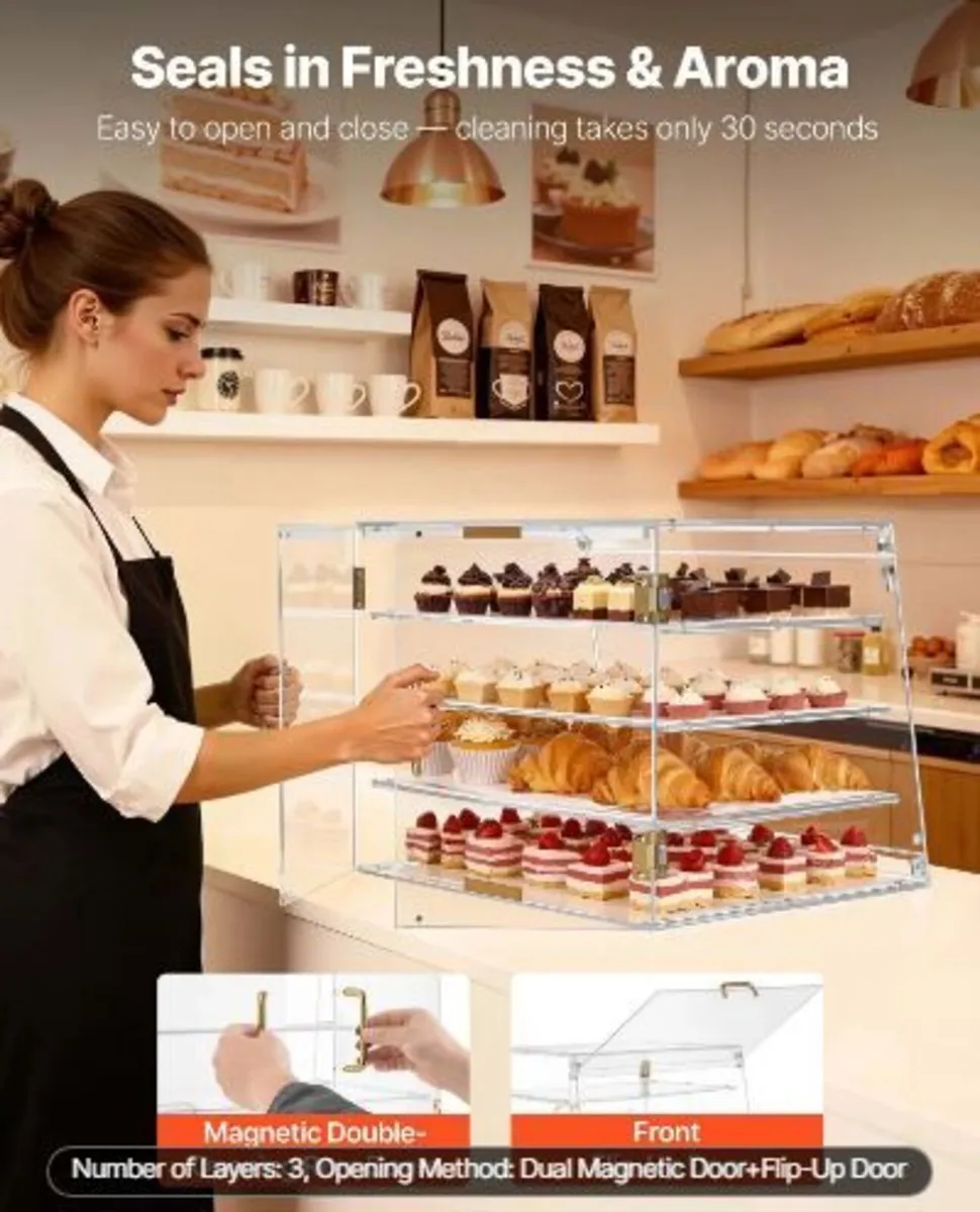Bakery Display Case, 4-Tier Commercial - Image 4