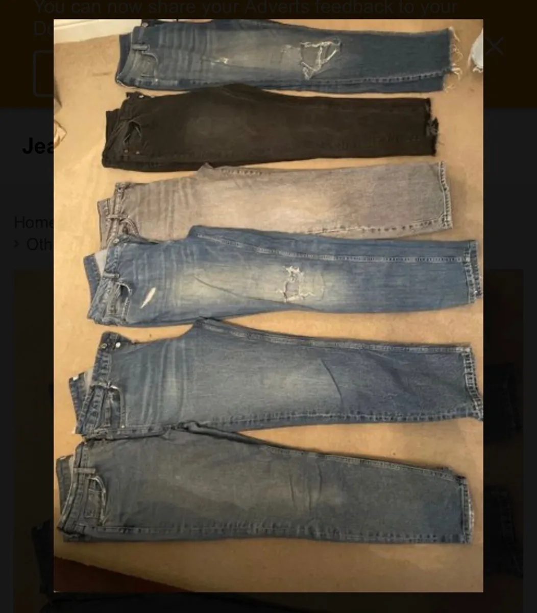 6 pairs of jeans