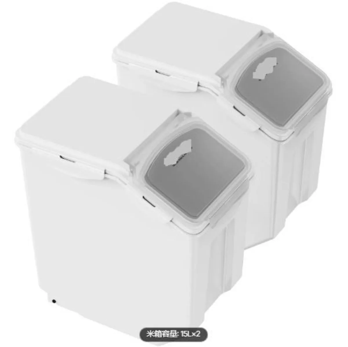 Ingredient Storage Bin, 2 x 15L Dispenser - Image 2